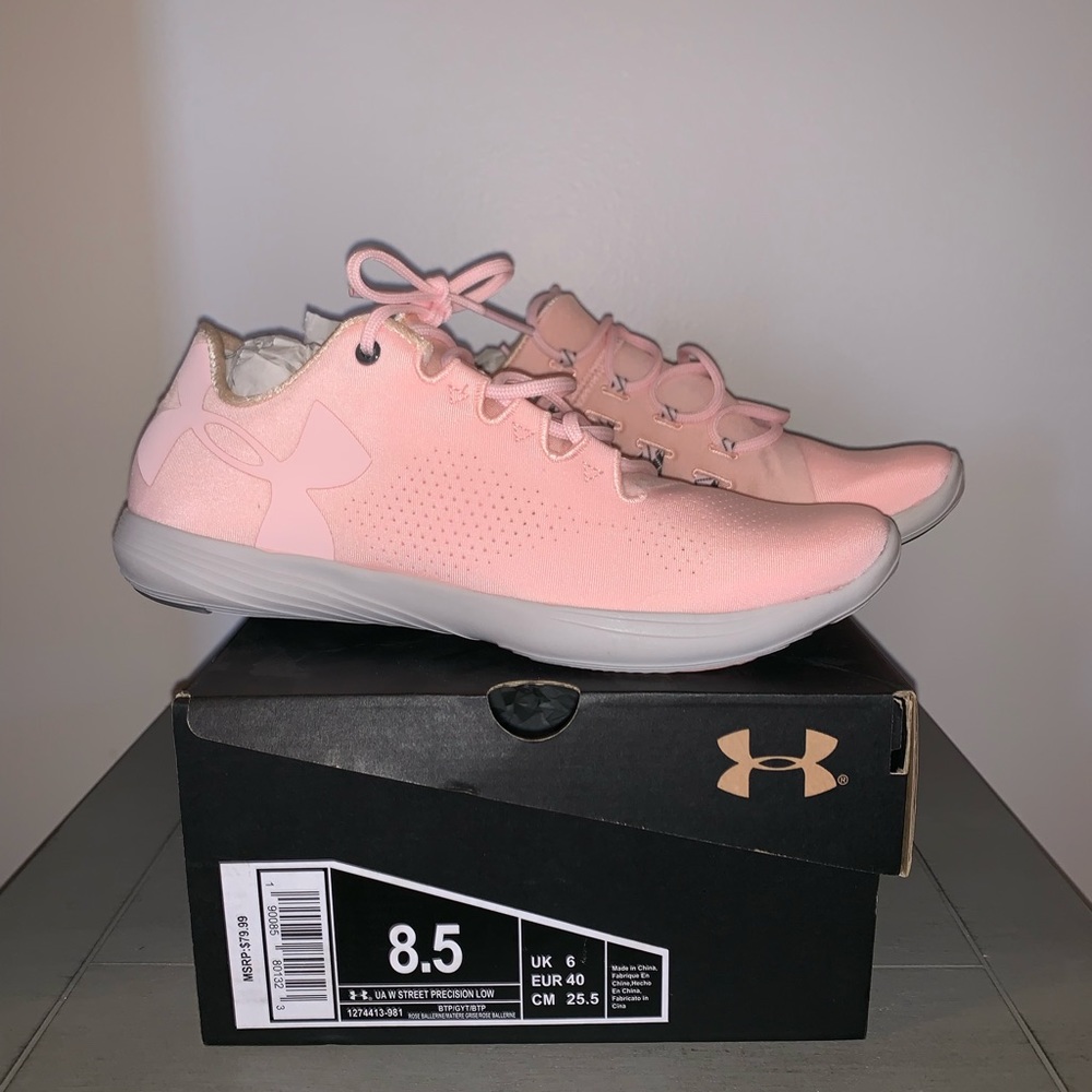 Under Armour sneakers.